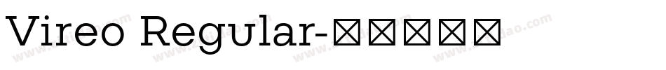 Vireo Regular字体转换